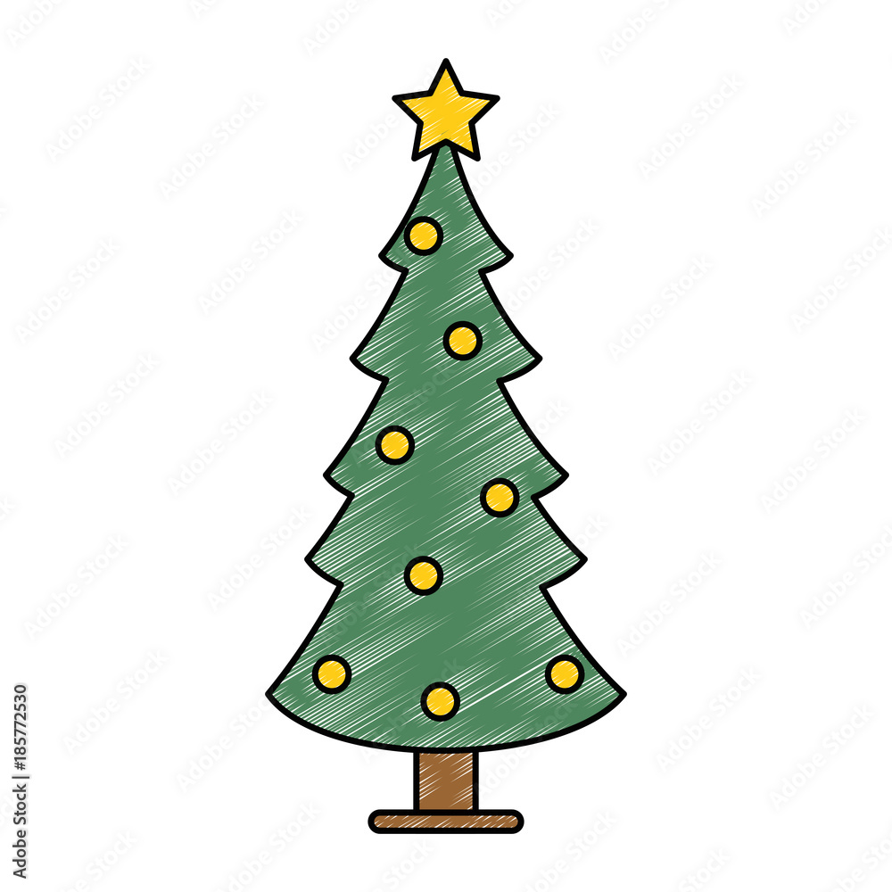 christmas tree isolated icon vector illustration design christmas tree isolated icon vector illustration design