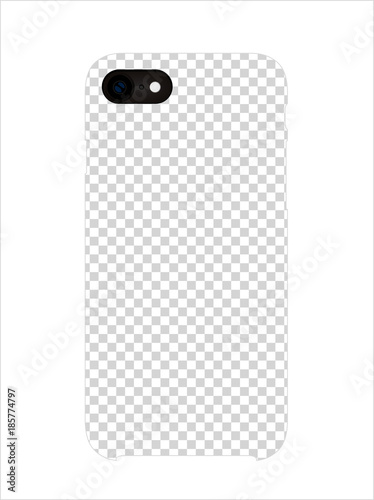 Smartphone case mockup template illustration (cut out frame) 