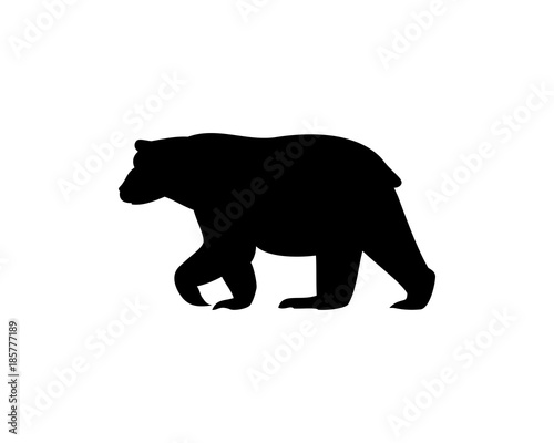 Black Bear Animal Vector Logo Symbol