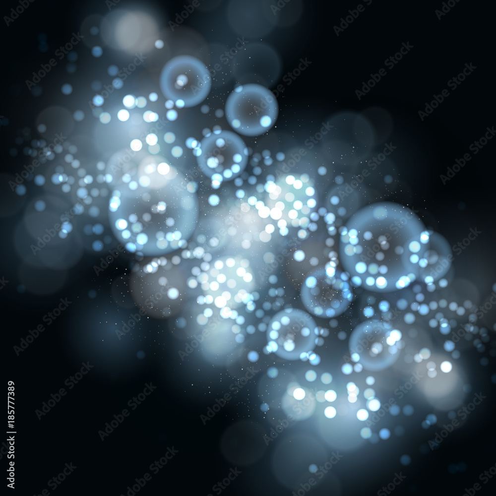 Abstract blue bokeh background. Abstract blue bokeh background.