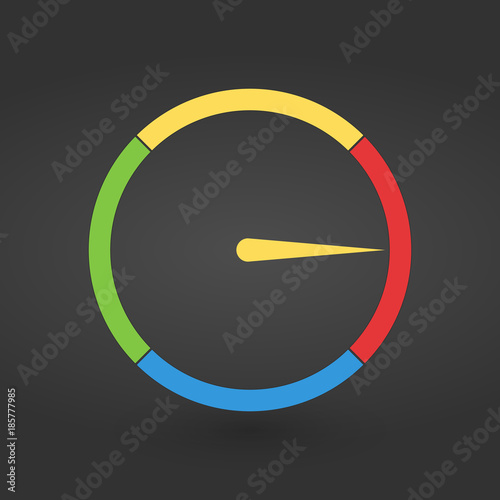 Gauge circle four color parts