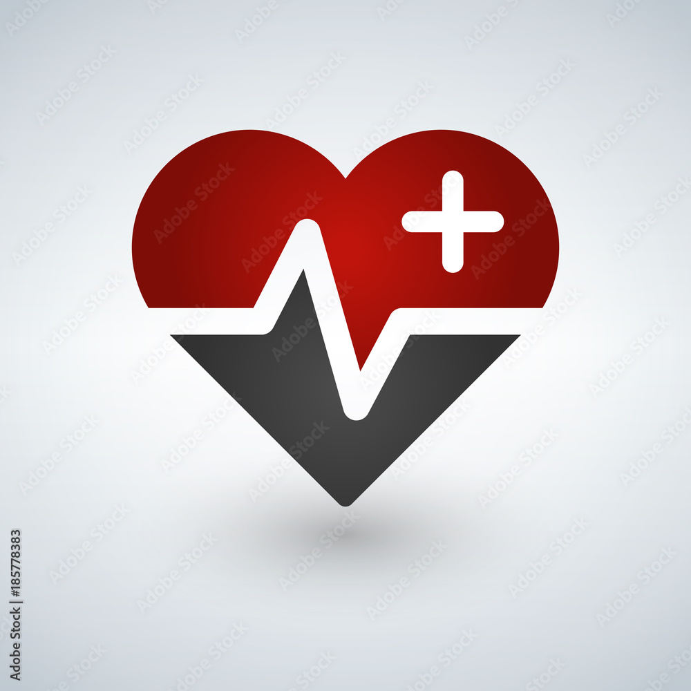 Heart beat,Pulse, Cardiogram Logo Vector Icon Heart beat,Pulse, Cardiogram Logo Vector Icon