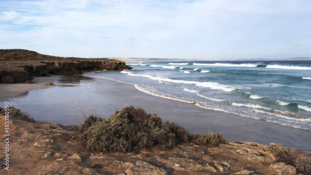 surf breaks at sleaford bay on the coast at port lincoln, australia surf breaks at sleaford bay on the coast at port lincoln, australia
