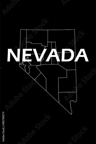 Nevada USA state vector illustration