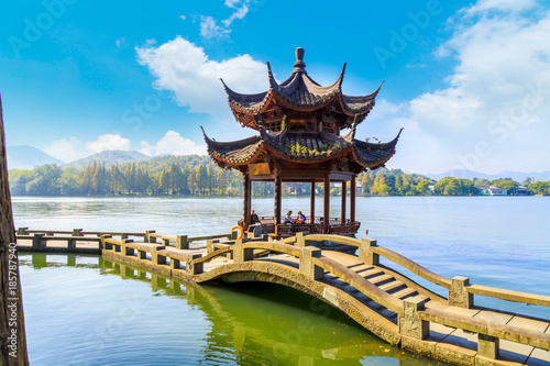 The beautiful scenery of Hangzhou  West Lake