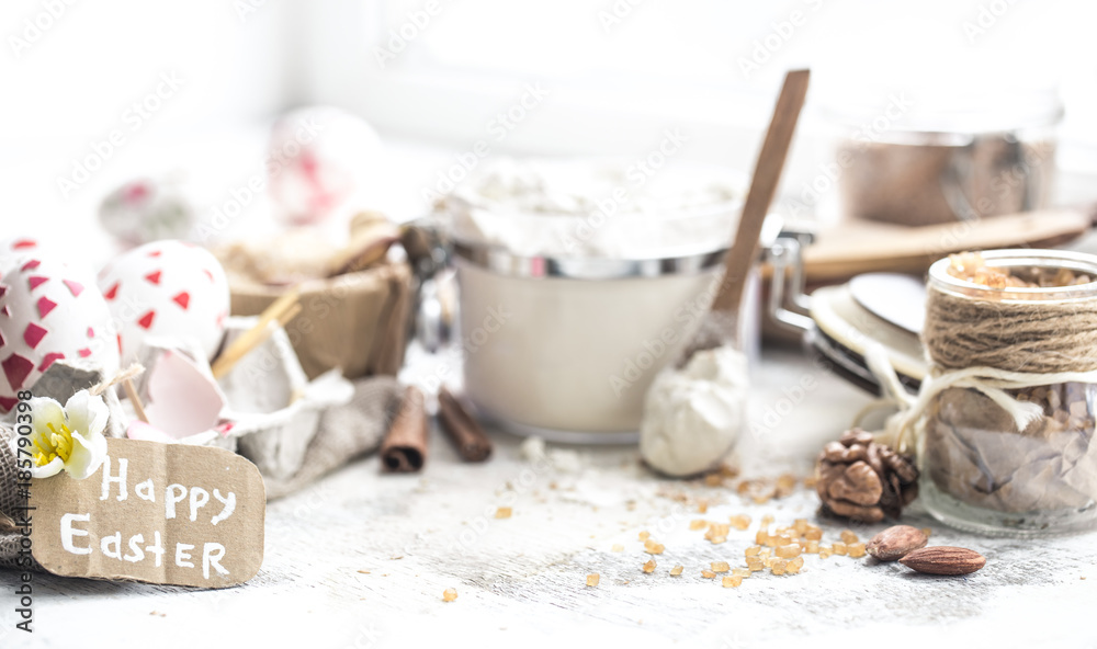 Fototapeta premium easter cooking still life