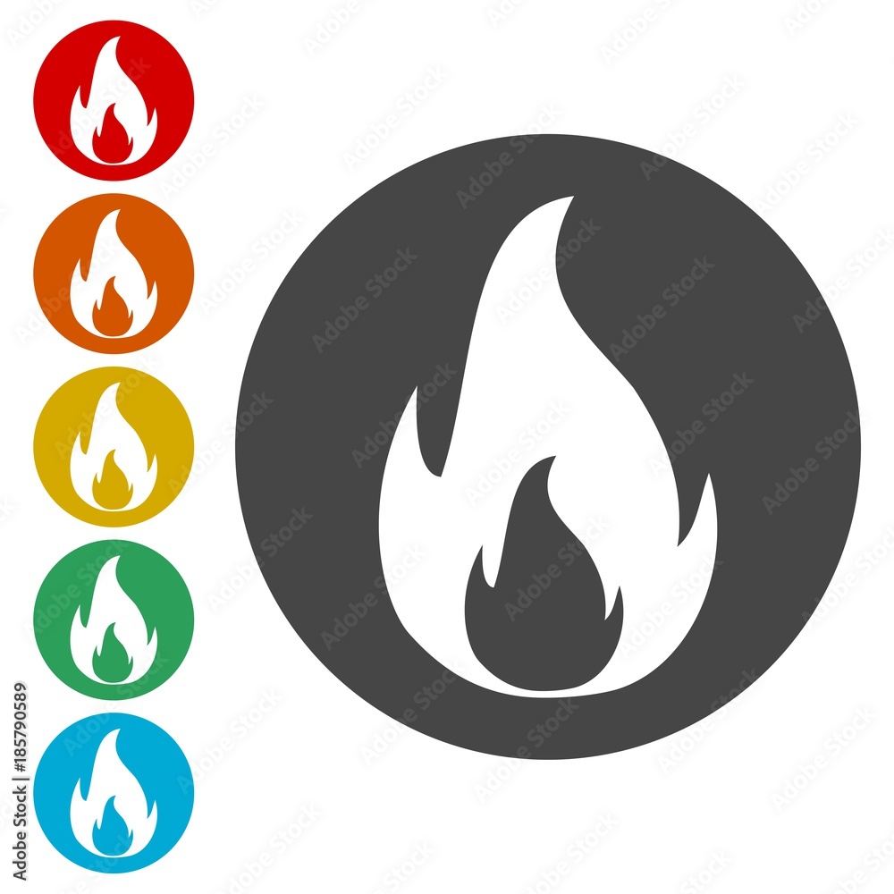Simple fire icon Simple fire icon
