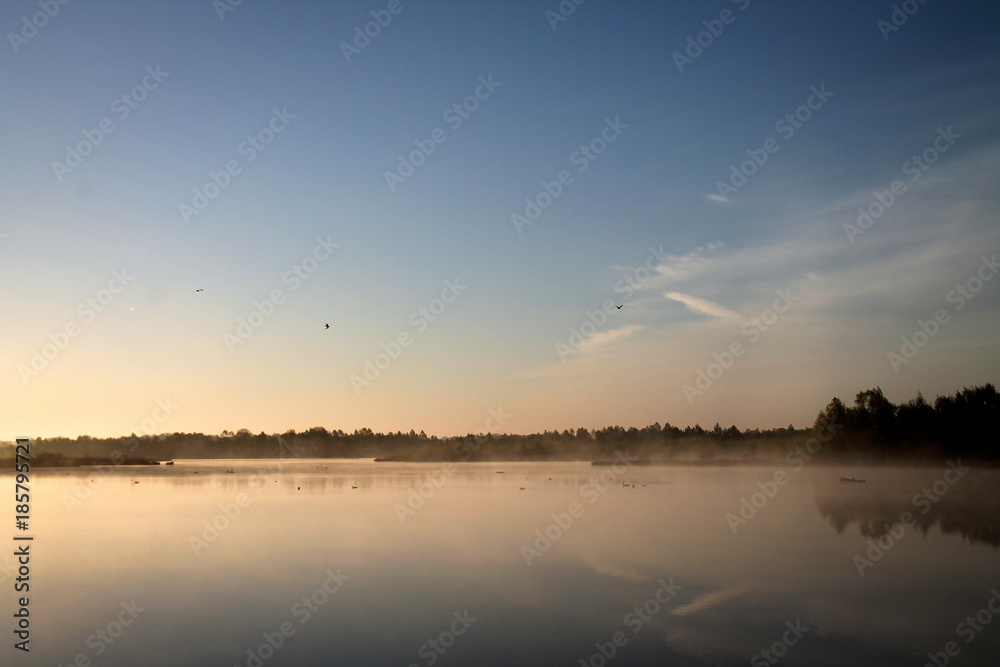 Sunrise at lake