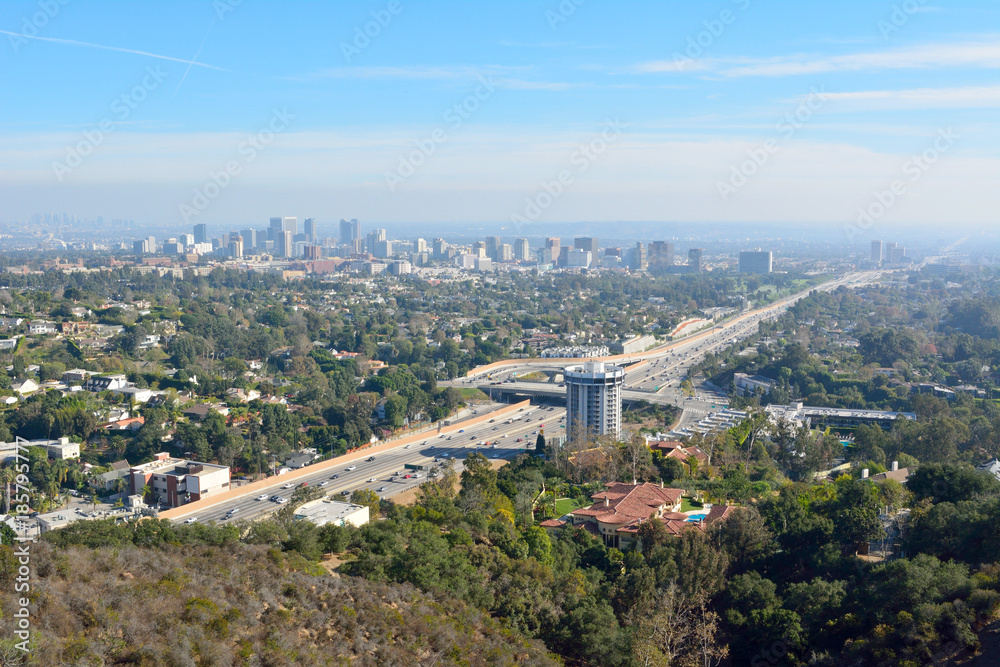 View over Los Angeles toward Century City