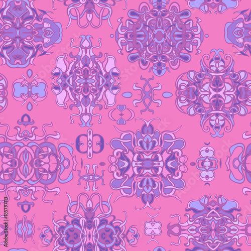 Seamless pattern with colorful abstract shape