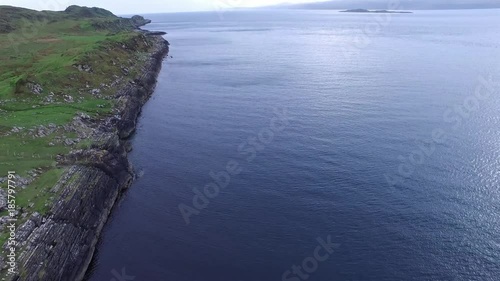 Aerial view of the coast between Ardfern and Craignish point photo