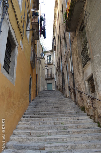 A Street in Old Town of Girona © agumus