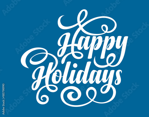 Happy Holidays text