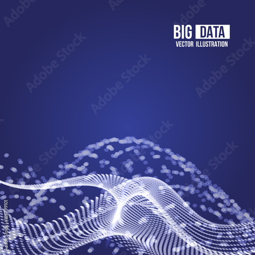 Visual Analytics for Big Data. Vector illustration.