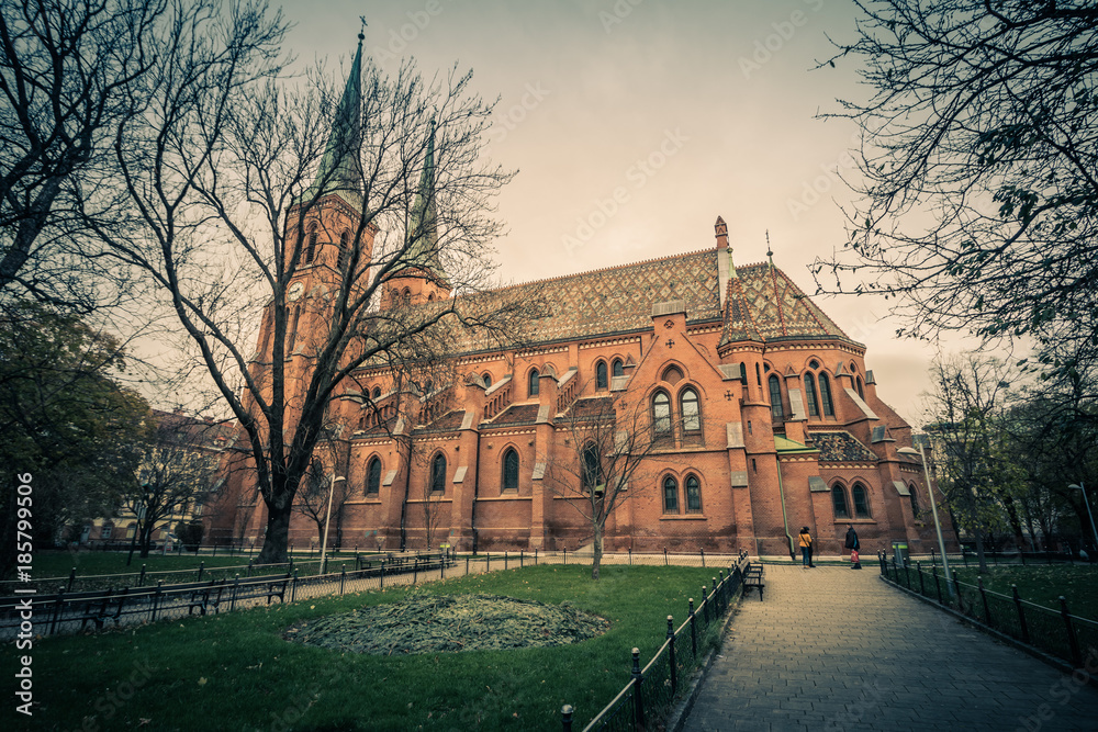 Brigittakirche am Brigittaplatz in Wien, Österreich foto de Stock