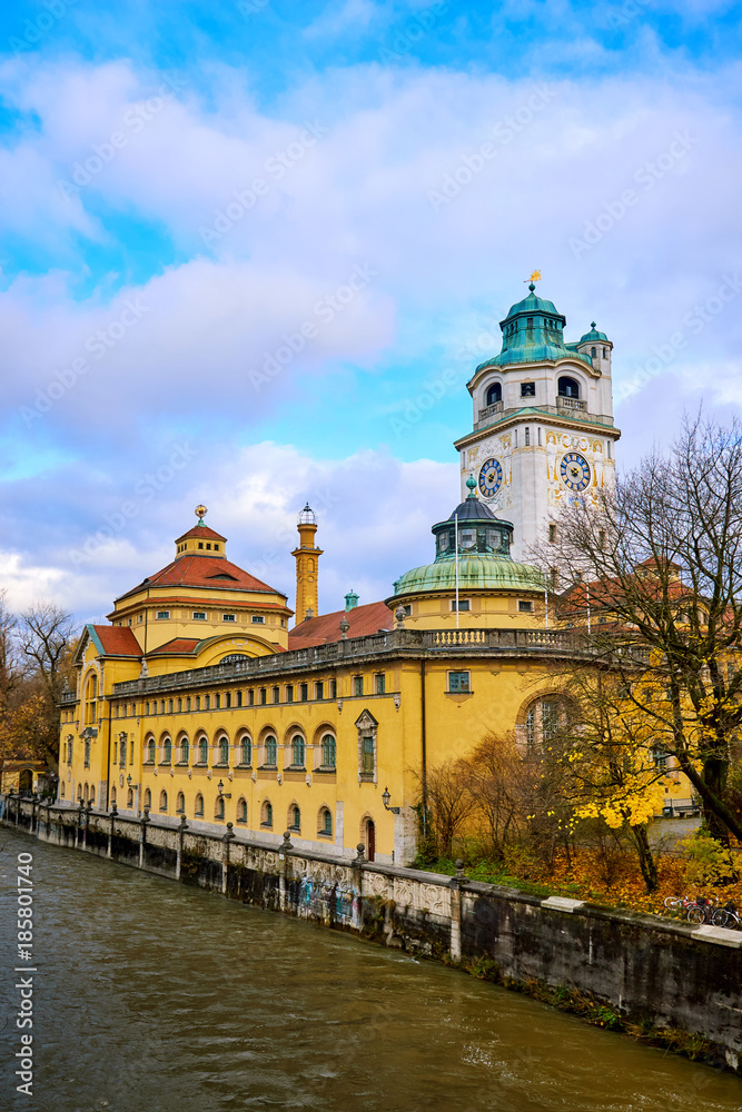 Muellersches Volksbad, famous public bath and swimming pool in Munich, Germany