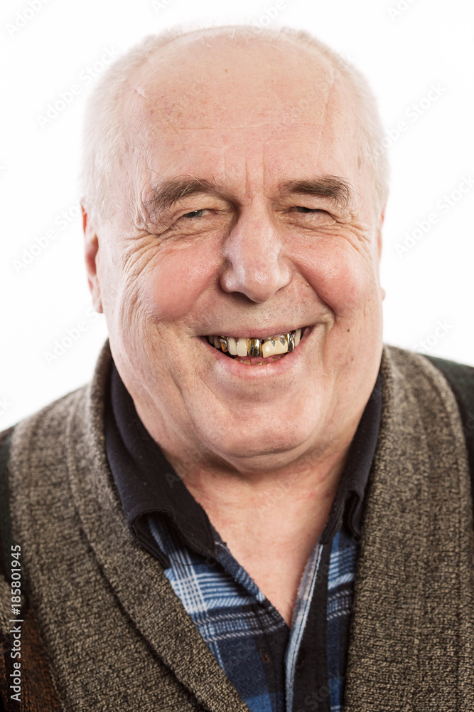 The old man smiles The old man smiles