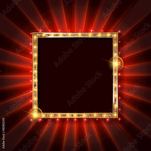 Abstract retro light banner © ilona_pitkin