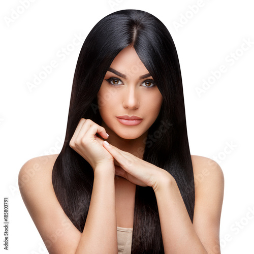 Beautiful Young Woman with Clean healthy hair