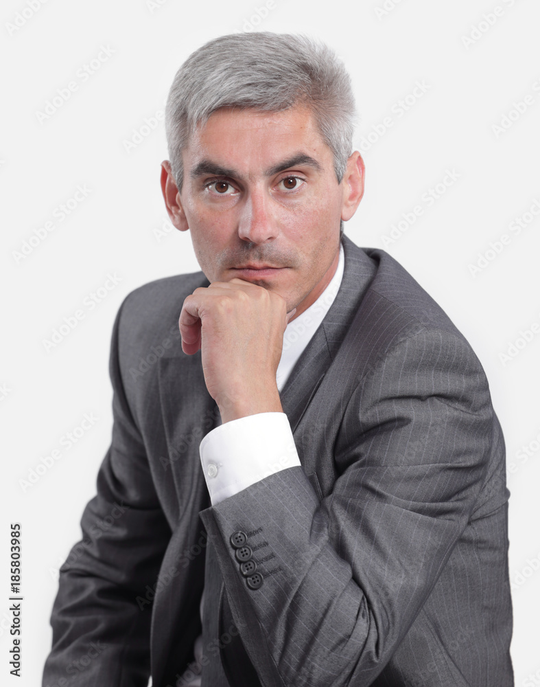 closeup .portrait of a serious businessman closeup .portrait of a serious businessman