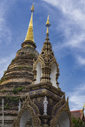 Stupa at a Buddhist temple Chiang Mai Thailand
