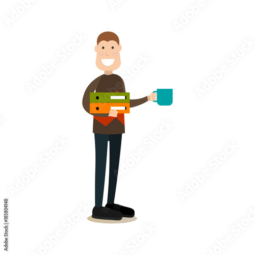 Business people concept vector illustration in flat style © skypicsstudio