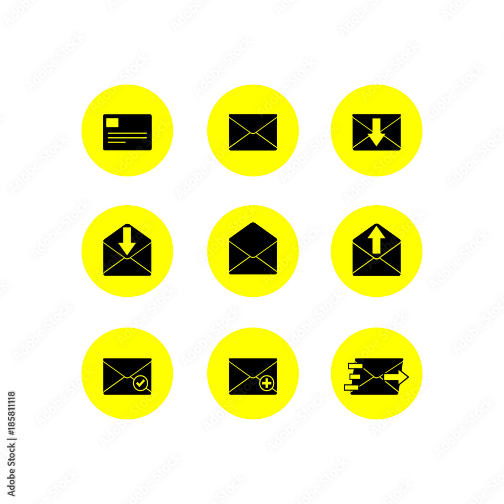 Mail icon. Illustration Mail icon. Illustration