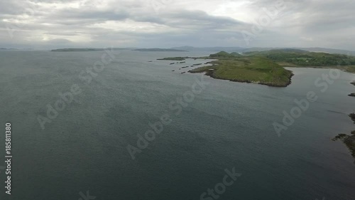 Aerial view of the coast between Ardfern and Craignish point photo