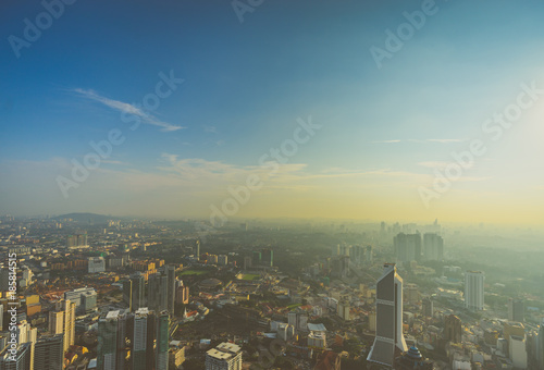 View of Kuala Lumpur downtown from Kuala Lumpur Tower 