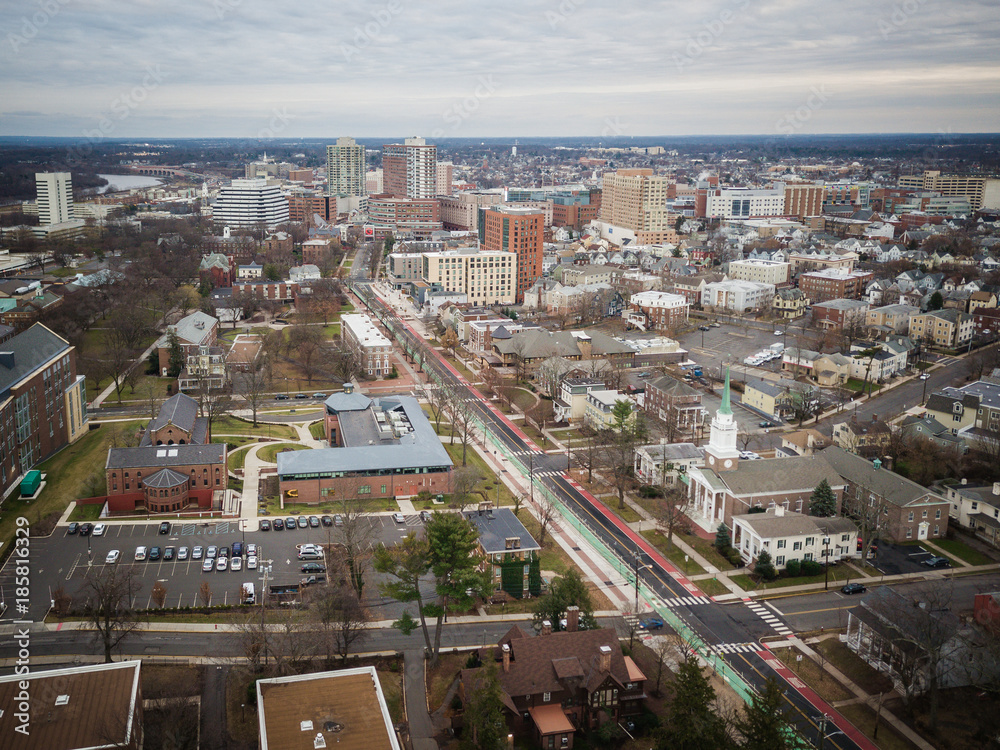 Aerial View of New Brunswick New Jersey