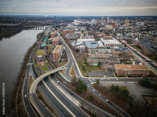 Aerial View of New Brunswick New Jersey photo