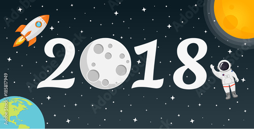 2018 Weltall Flat Design