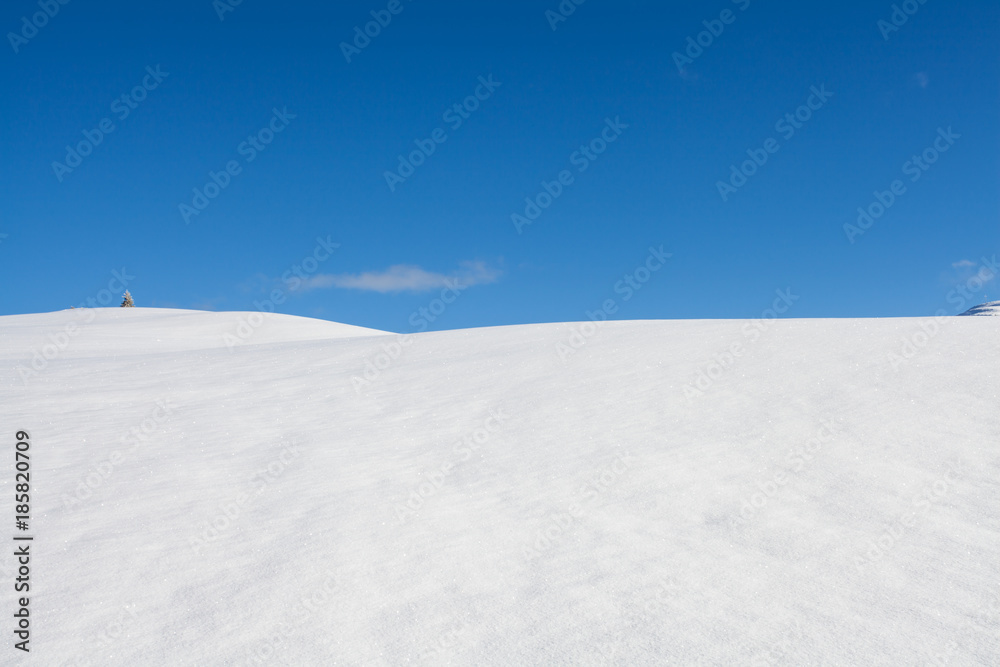 Winter background snow and blue sky landscape in south tirol Italy Winter background snow and blue sky landscape in south tirol Italy