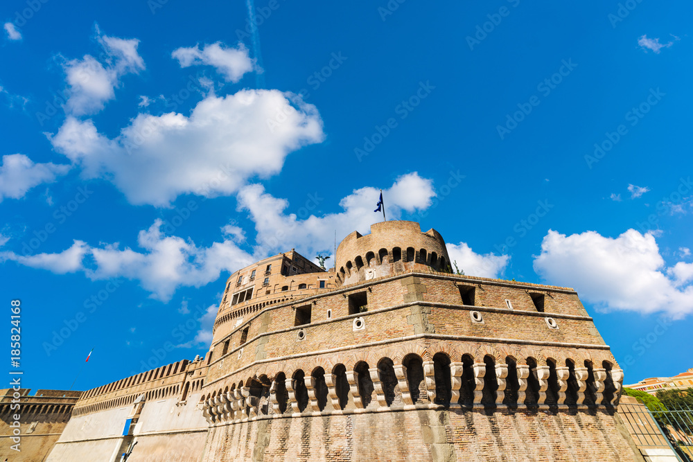 Castel Sant'Angelo under a cloudy sky