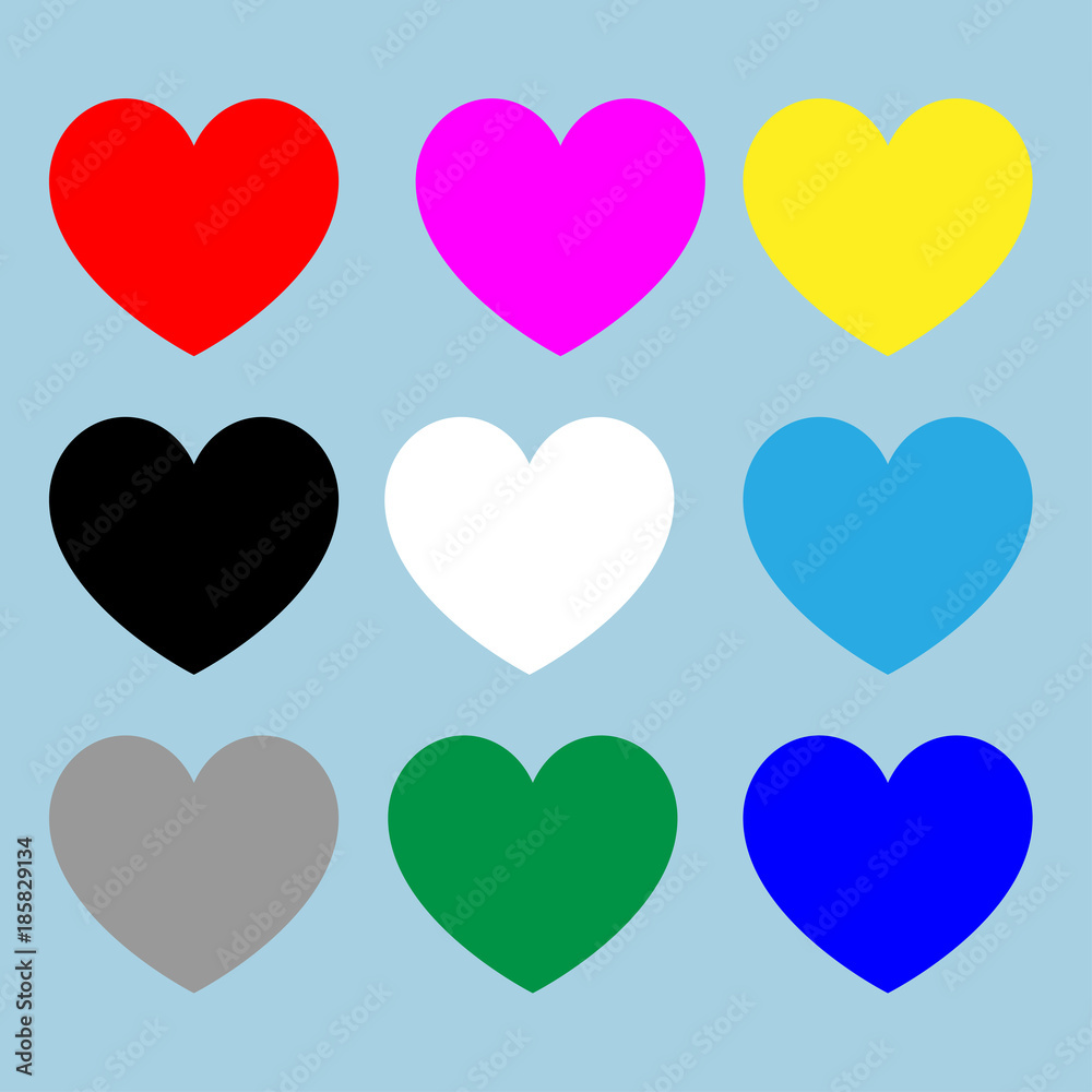 Heart set for Valentine days Heart set for Valentine days
