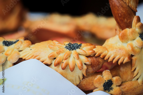 Bread Flower with Poppy photo