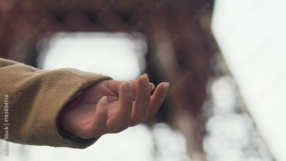 Man letting go woman hand and leaving, couple breaking up outdoor, unshared love