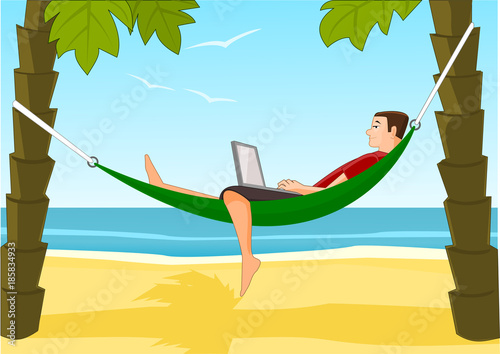 Work on a beach