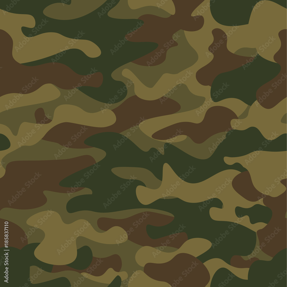 Seamless camouflage pattern. Khaki texture, vector illustration. Camo print background. Abstract military style backdrop Seamless camouflage pattern. Khaki texture, vector illustration. Camo print background. Abstract military style backdrop