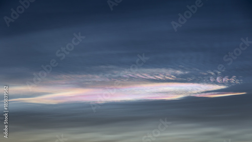 Rare polar stratospheric cloud in Southern Finland sky