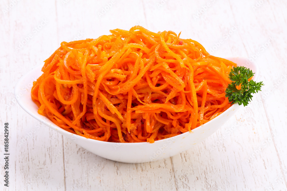 Picked carrot in the bowl Picked carrot in the bowl