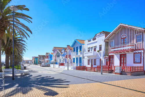 Ttraditional houses in Costa Nova, Aveiro