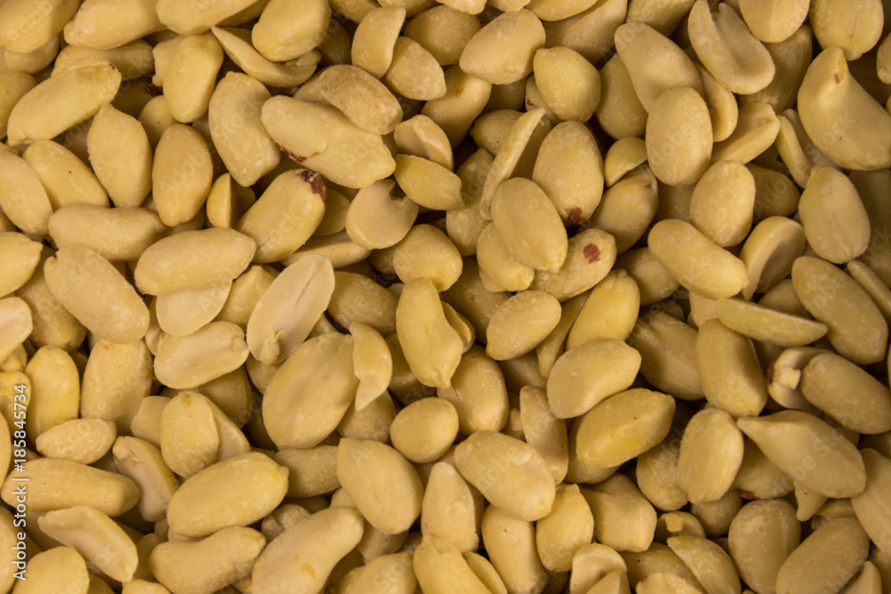 Background of the raw peeled peanut