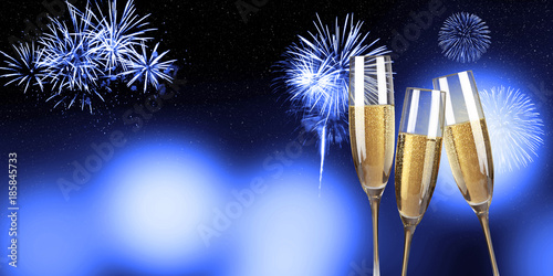 Canvas Print Champagner zum Fest