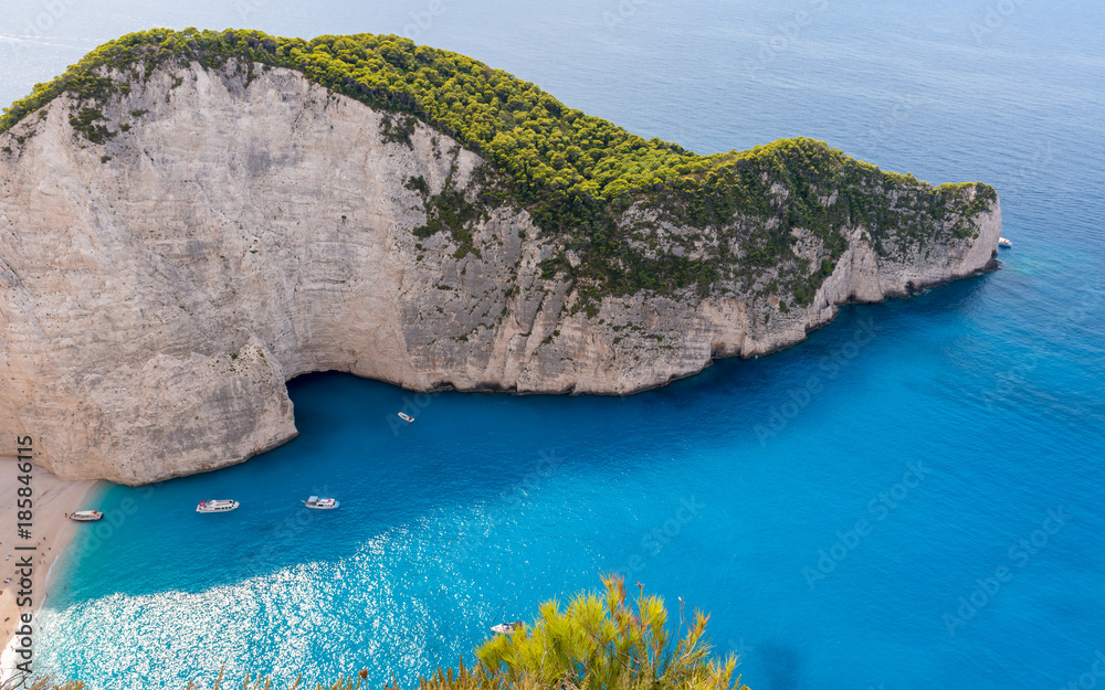 Obraz premium Famous Shipwreck beach. Beach of Navagio, Zakynthos, Greece.