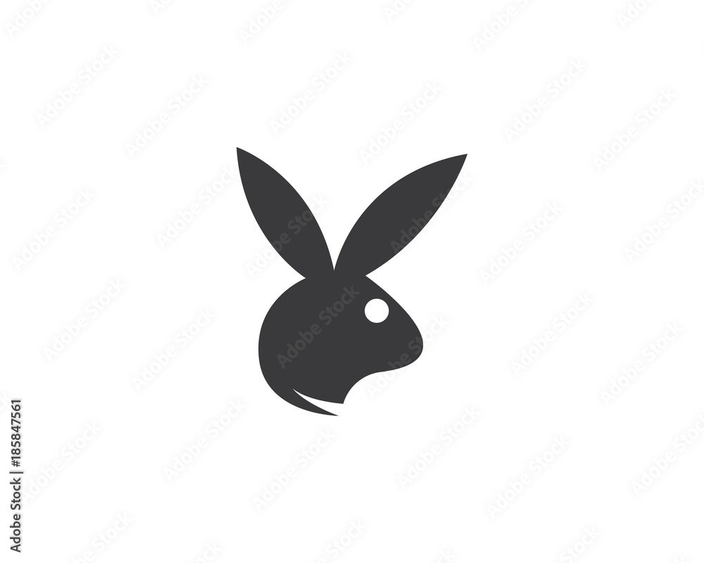 Fototapeta premium Szablon Logo królika