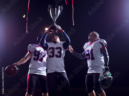 american football team celebrating victory © .shock