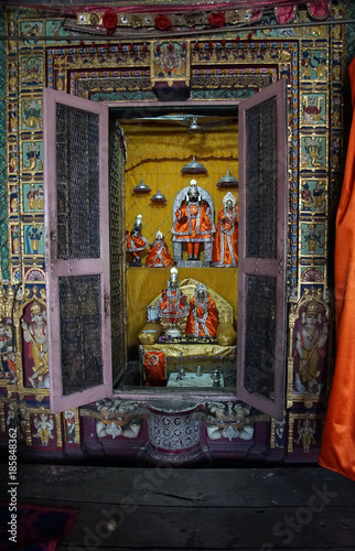 Vishnu statue in inner sanctum photo
