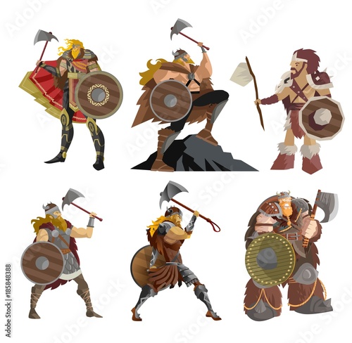 viking warriors characters collection