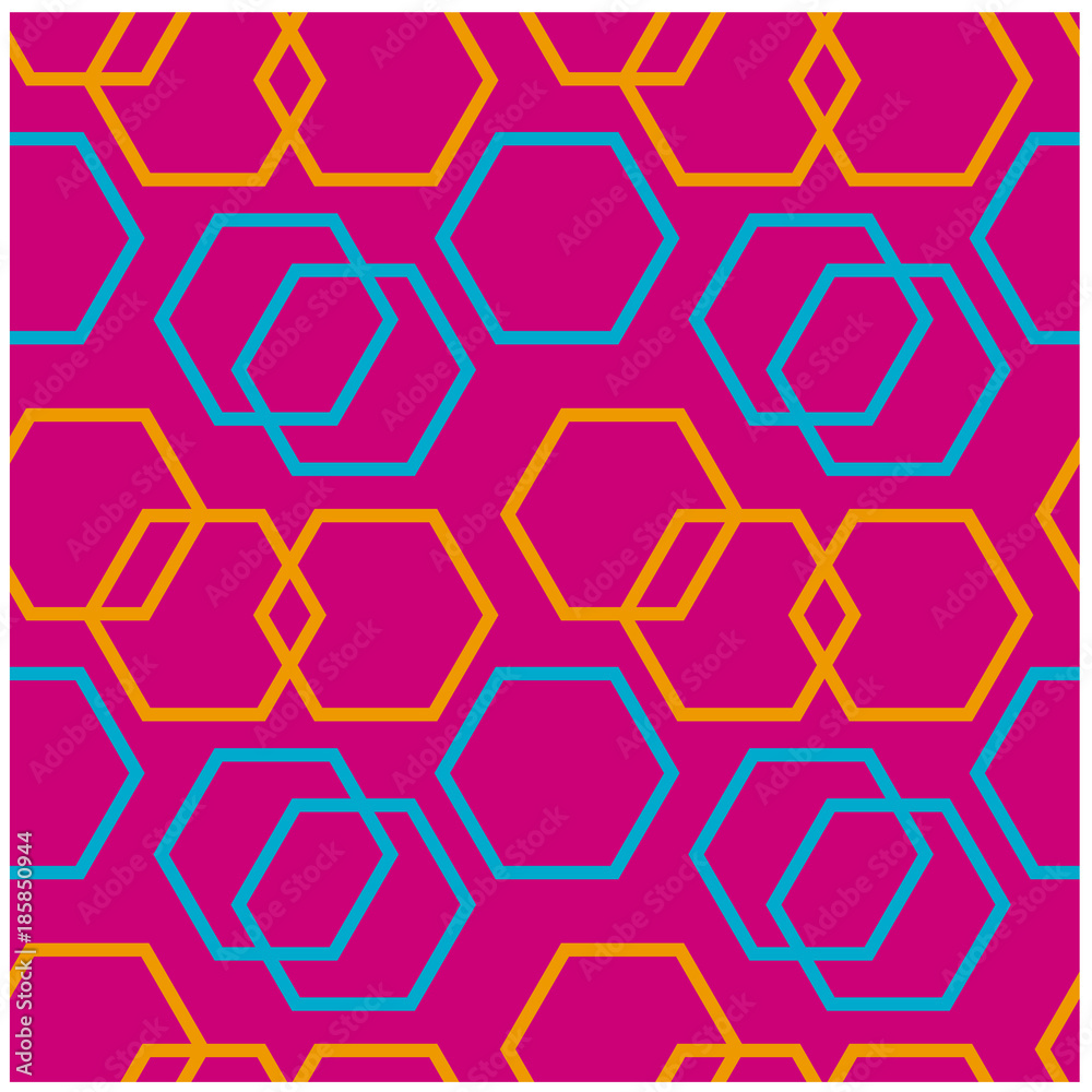 Geometric hexagon uneven seamless pattern. Design for print, fabric, textile. Seamless wallpaper Geometric hexagon uneven seamless pattern. Design for print, fabric, textile. Seamless wallpaper